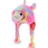 DolliBu I Love You Plush Rainbow Llamacorn Hat - Tierno