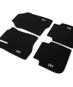 Tapetes de Piso para Automóvil de Alfombra Negra Genuina,