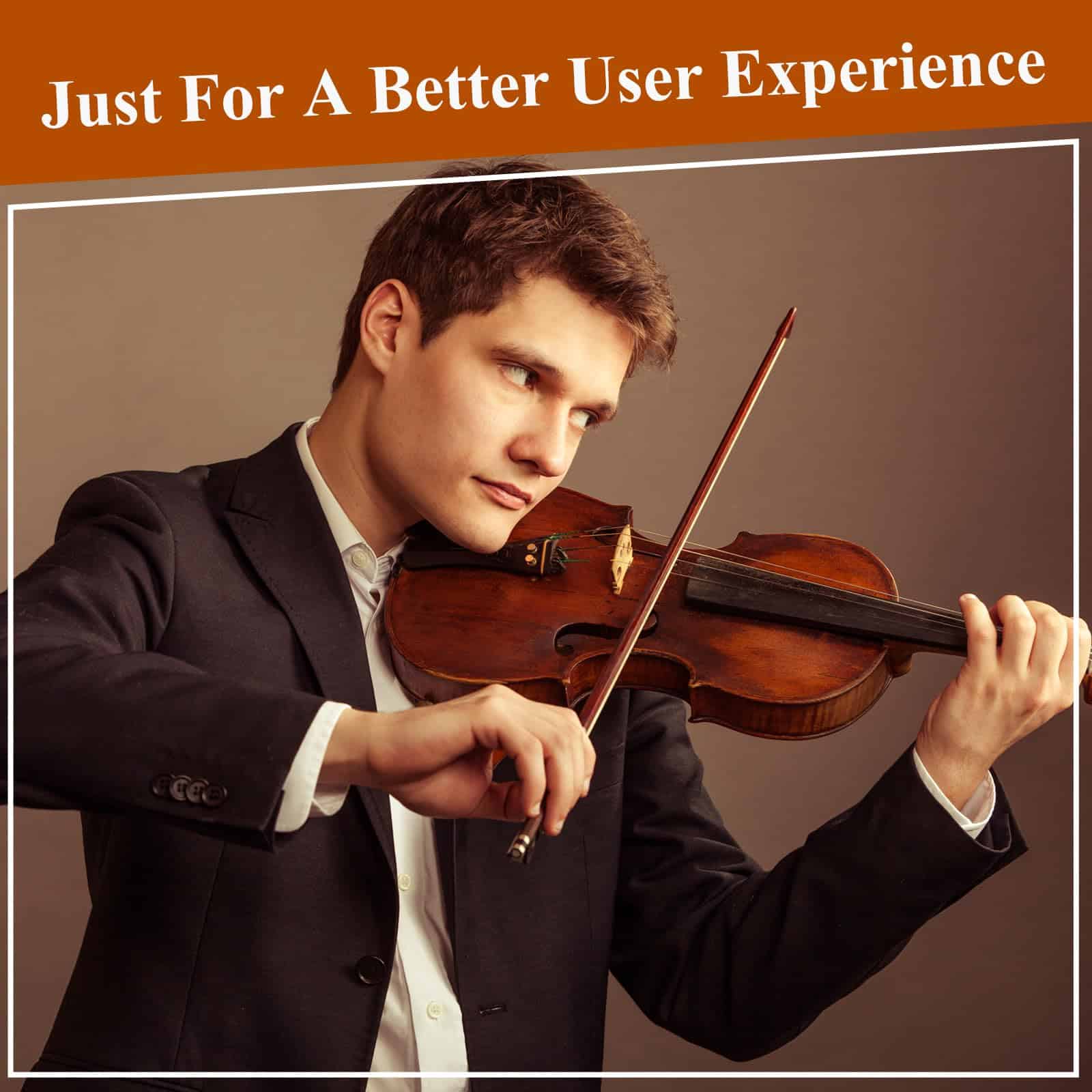 Kit de violín PHOENIX 4/4 de tamaño completo, juego de - Imagen 8