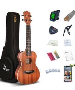 Kit de Ukelele PHOENIX de Concierto de 23 Pulgadas para
