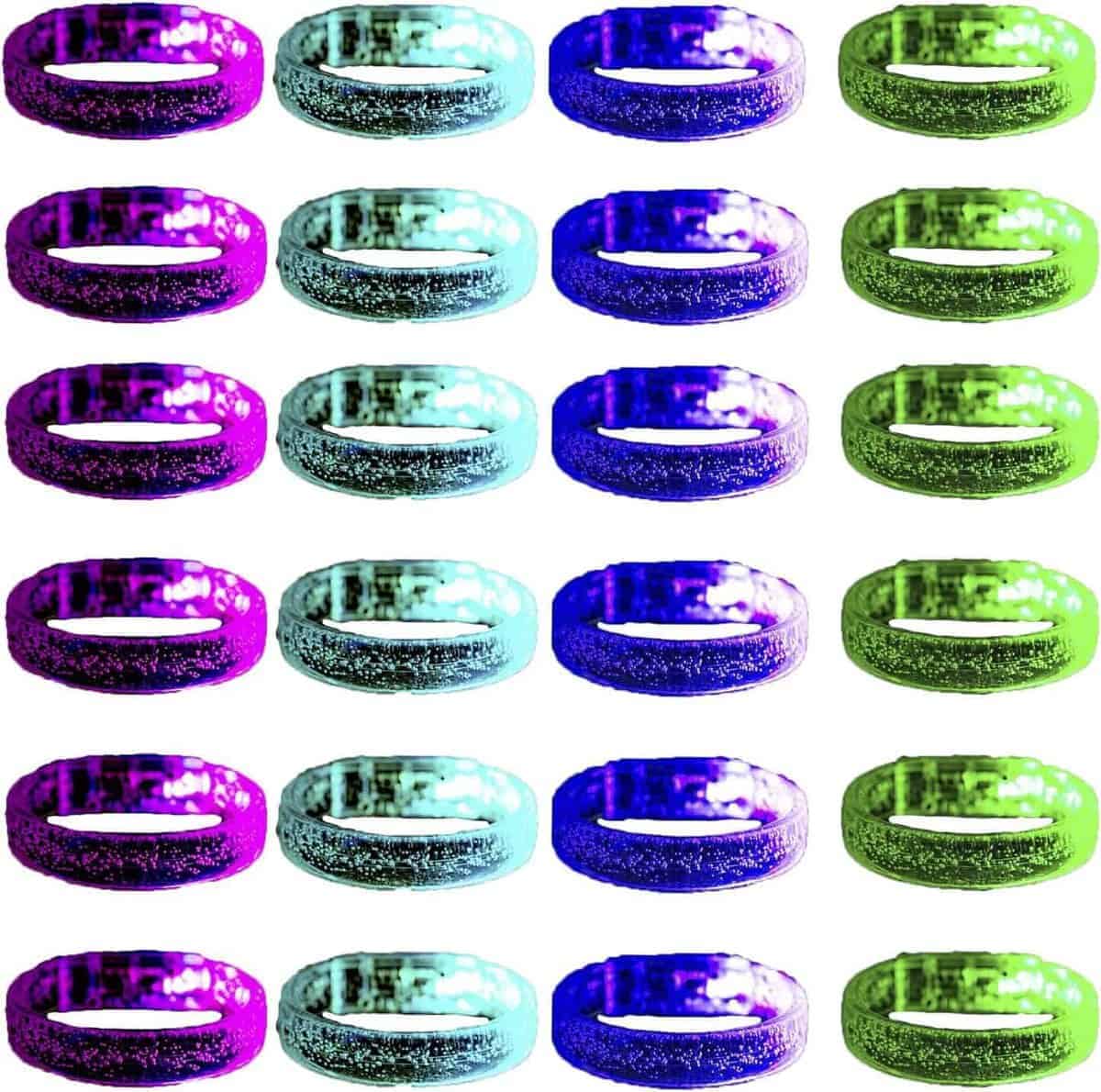 Pulseras Brillantes LED Parpadeantes DAOKEY, Coloridas