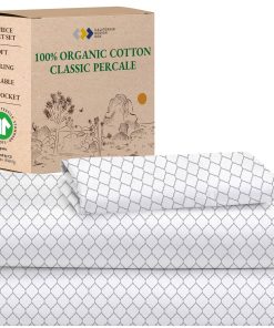 Juego de Sábanas 100% Algodón Orgánico Twin XL - Gris con