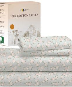 Juego de sábanas Vintage Rose de California Design Den,