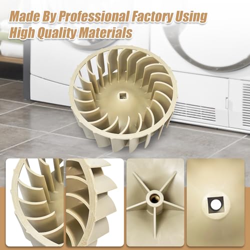 Rueda sopladora de secadora WP697772 697772 Actualizada - Imagen 6