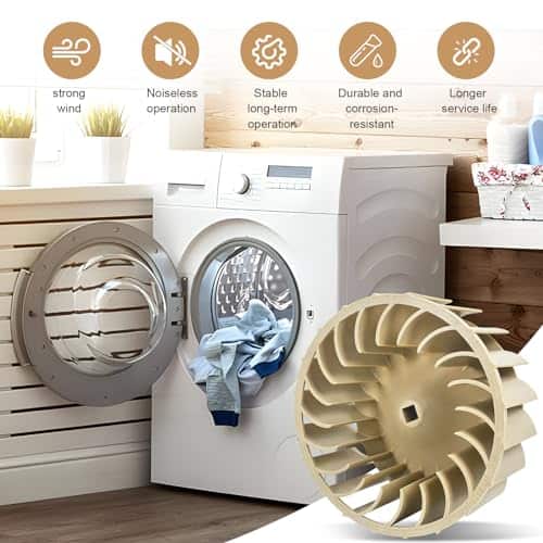 Rueda sopladora de secadora WP697772 697772 Actualizada - Imagen 7