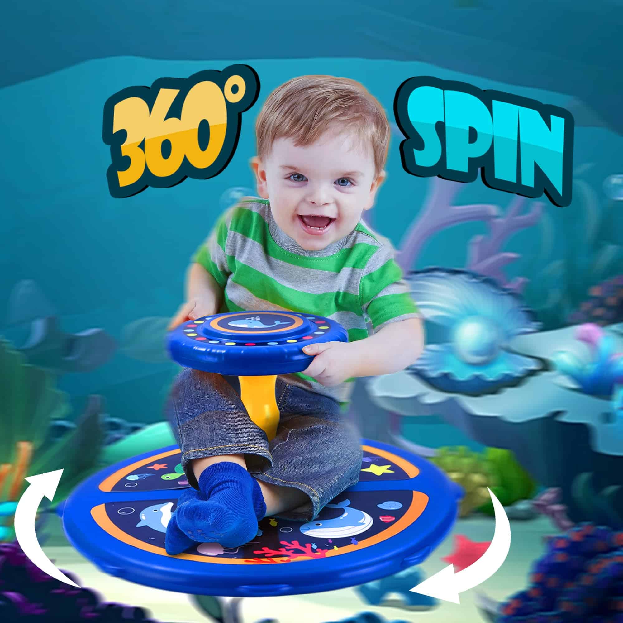 Ocean Twister 360� Sit Twist Spin Clásico Juguete Giratorio - Imagen 3