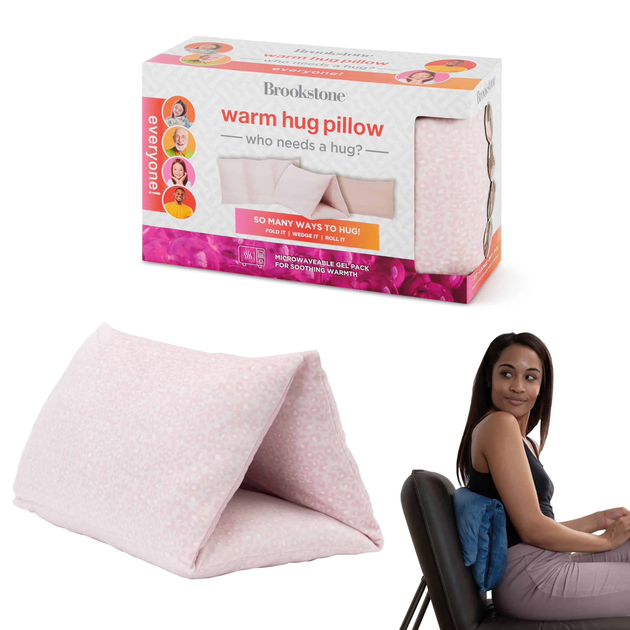Almohada Suave Brookstone HUG'ZZZ - Bolsa de Gel para
