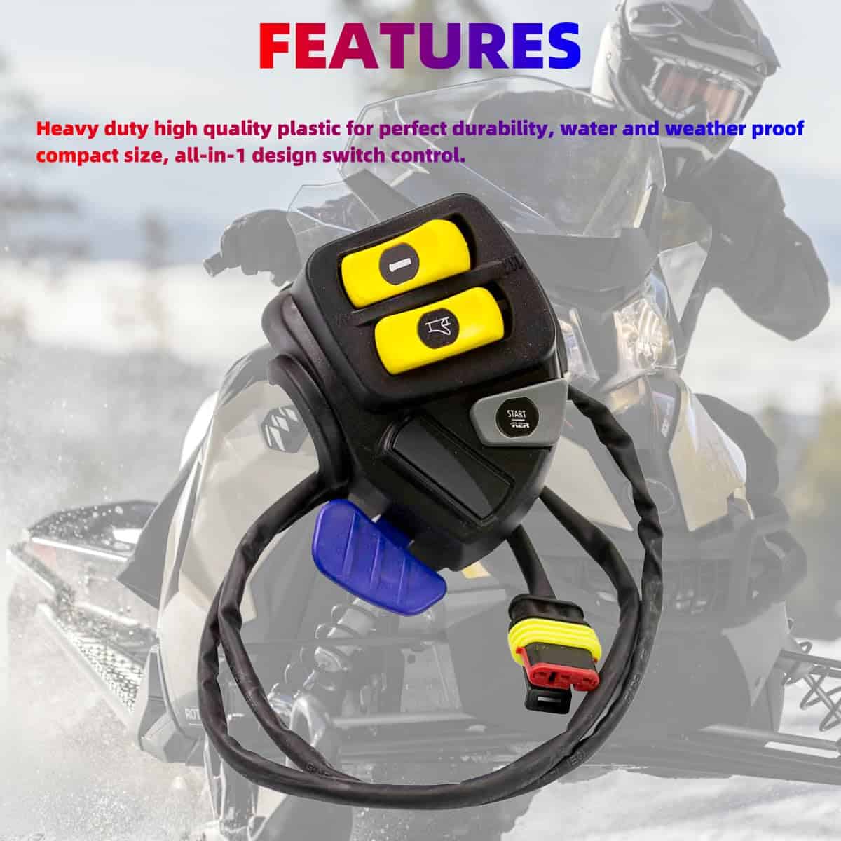 Interruptor del manillar izquierdo 515177509 para Ski-Doo - Imagen 5