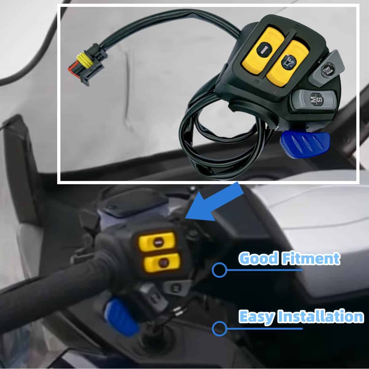 Interruptor del manillar izquierdo 515177509 para Ski-Doo - Imagen 6