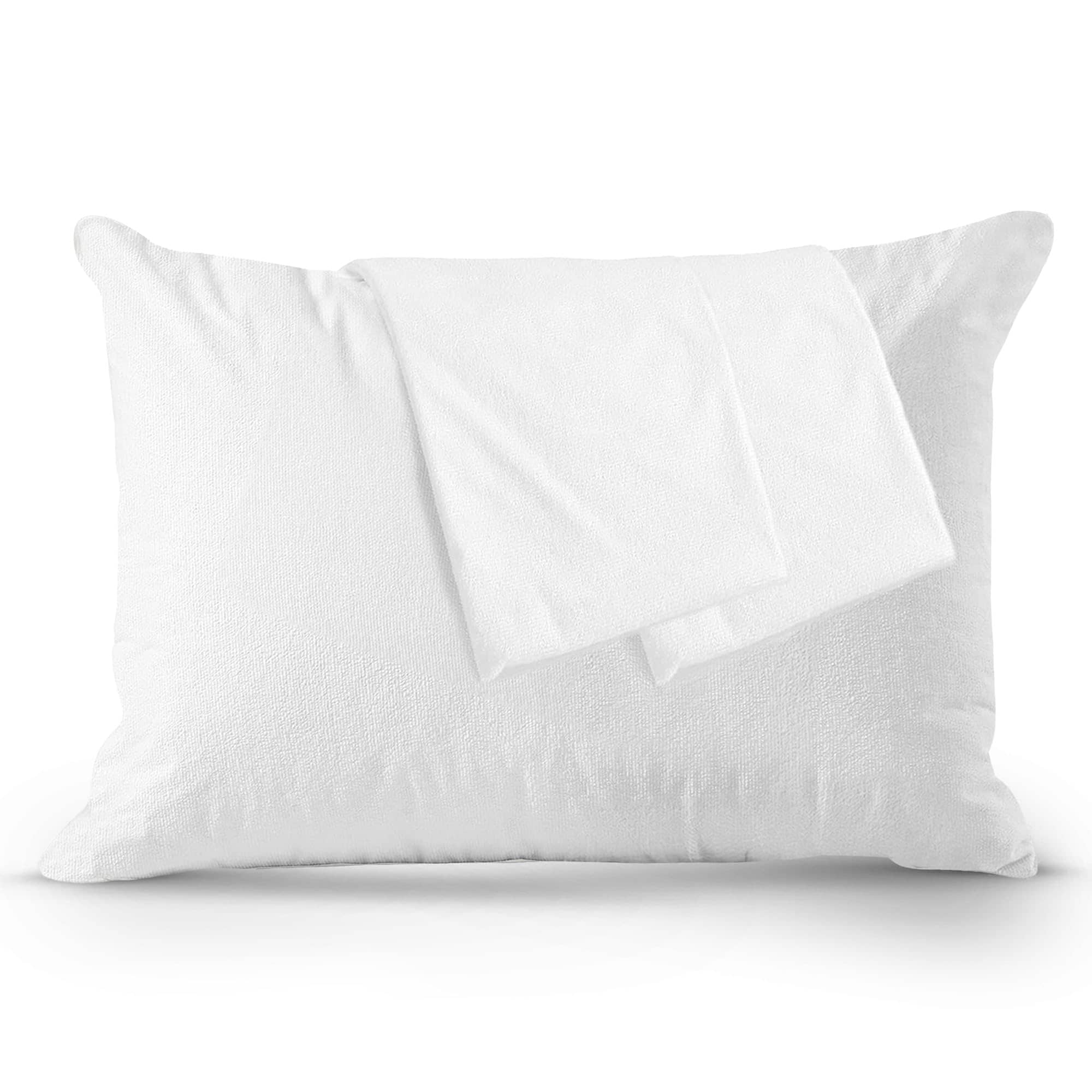 Protector de Almohada de Terry a Prueba de Plumas,