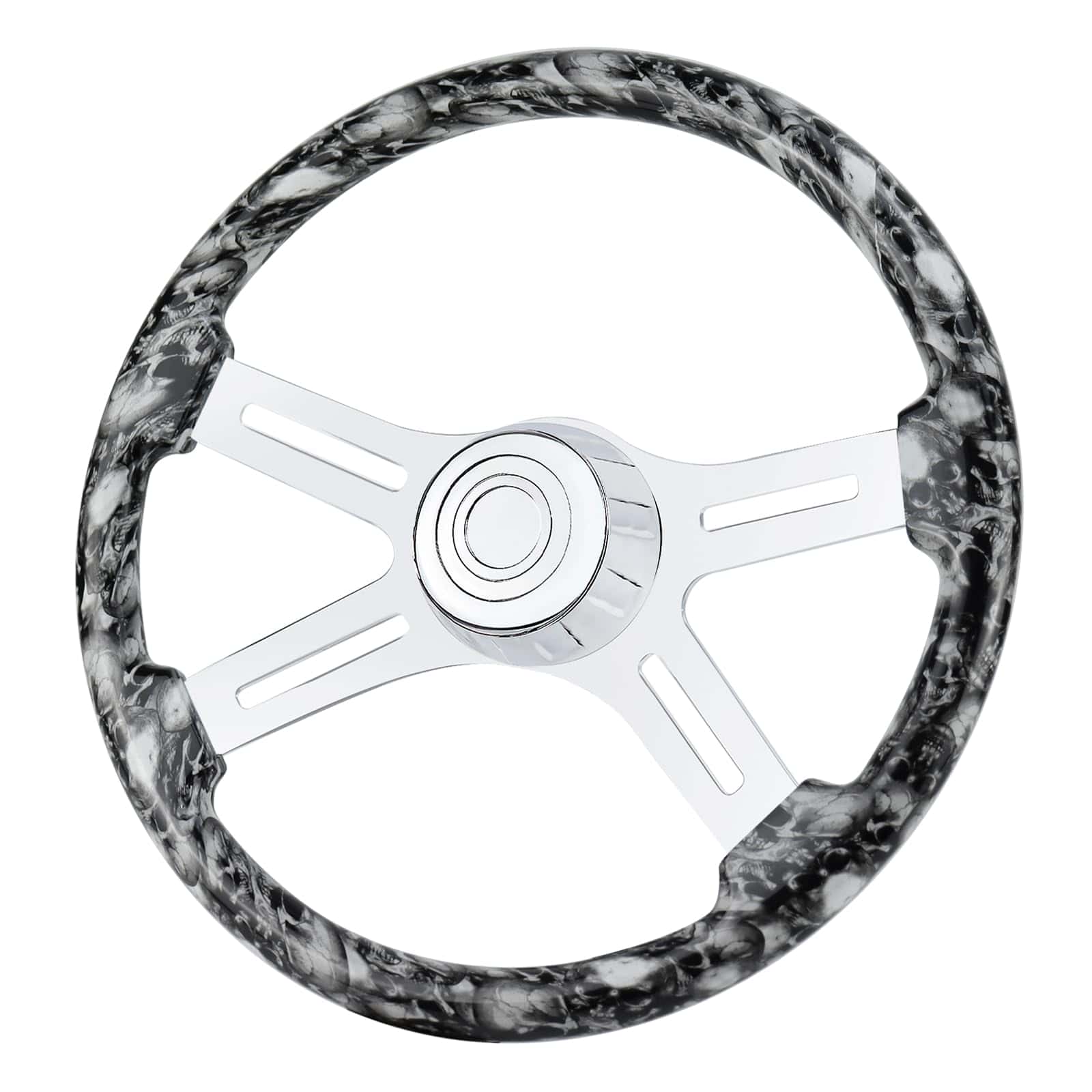 Volante de Camión de Madera Sólida hidroimpresa de 18" con