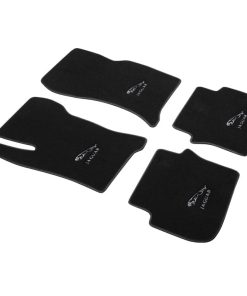 Tapetes para Piso de Auto de Terciopelo Negro Genuino con