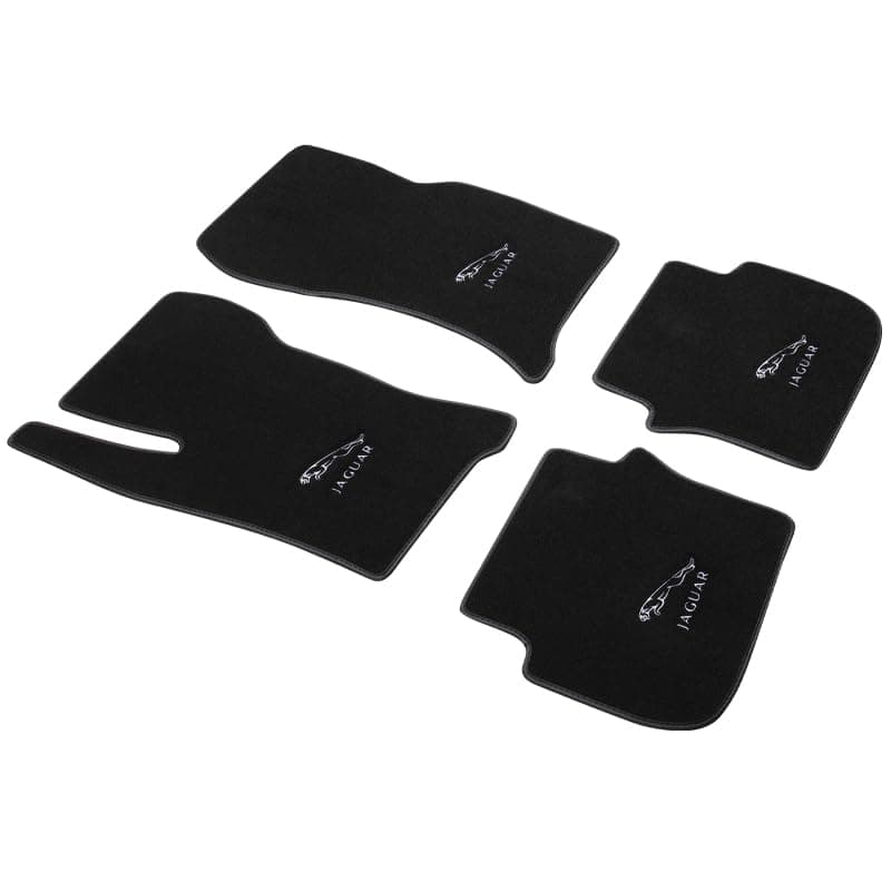 Tapetes para Piso de Auto de Terciopelo Negro Genuino con