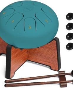 ZERBEAT Steel Tongue Drum 6 Pulgadas, 8 Notas Tambor de