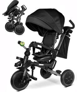 Triciclo Cochecito Plegable 8-en-1 KRIDDO para Niños de 18