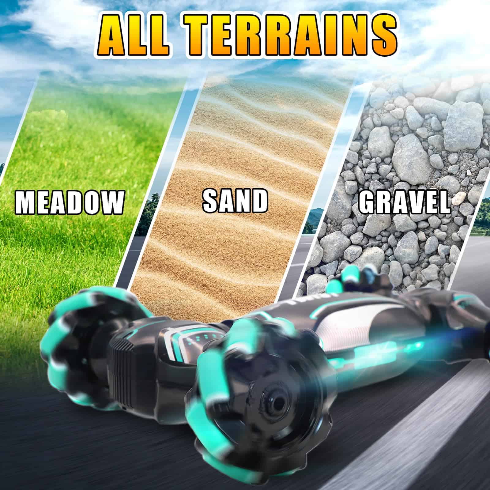 Carro de Control Remoto Stunt Car Juguetes para Niños Edad - Imagen 5