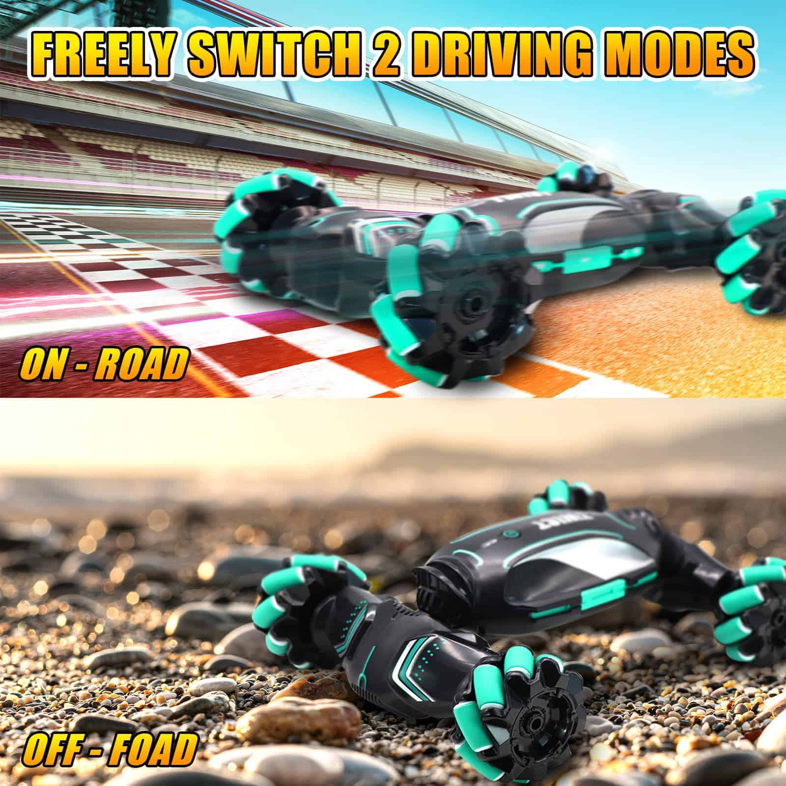 Carro de Control Remoto Stunt Car Juguetes para Niños Edad - Imagen 4