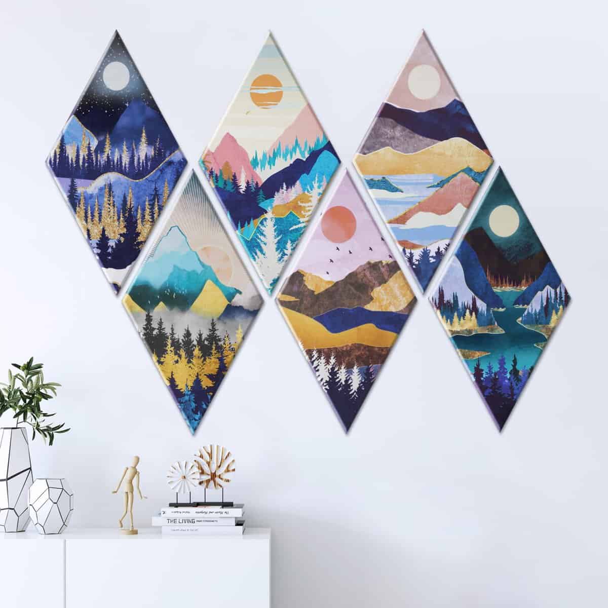 Panel Acústico de Pared Tutmyrea de 6 Piezas con