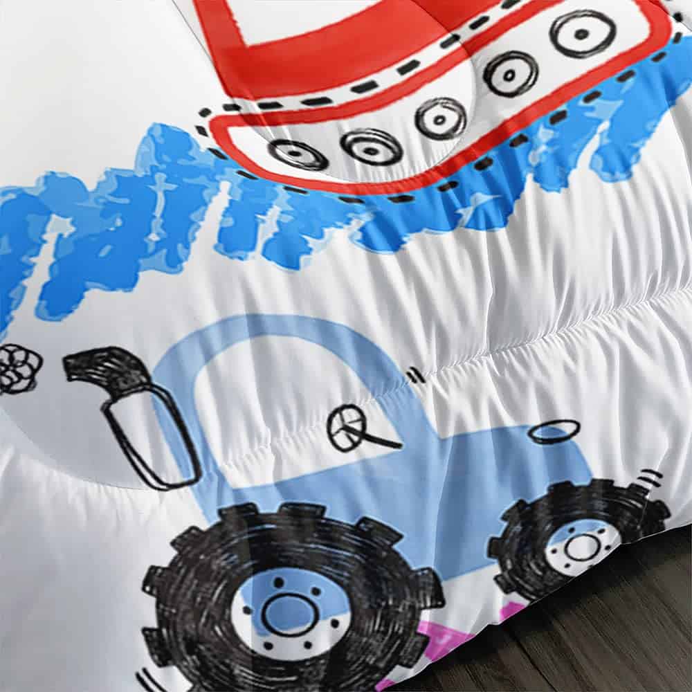 Suncloris Juego de Ropa de Cama de Vehículos de - Imagen 5