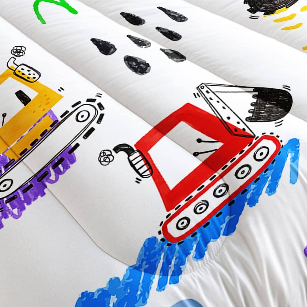 Suncloris Juego de Ropa de Cama de Vehículos de - Imagen 4