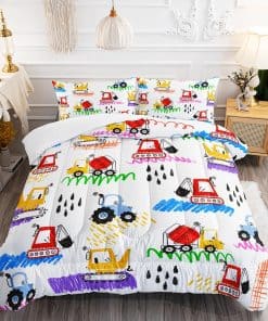 Suncloris Juego de Ropa de Cama de Vehículos de