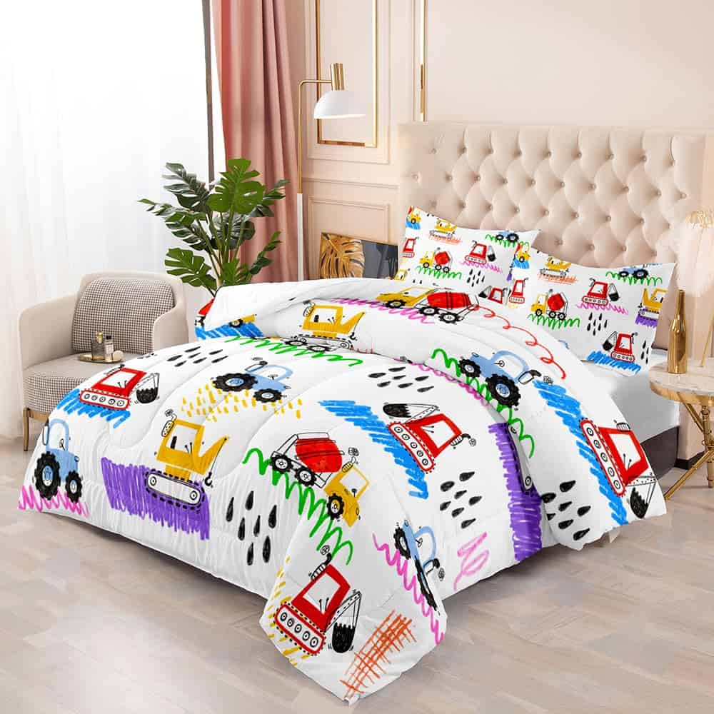 Suncloris Juego de Ropa de Cama de Vehículos de - Imagen 3