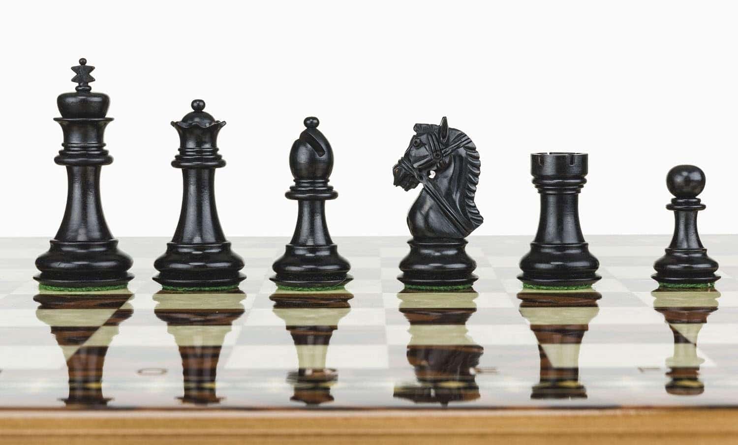 Piezas de ajedrez clásicas de madera Staunton - Piezas de - Imagen 3