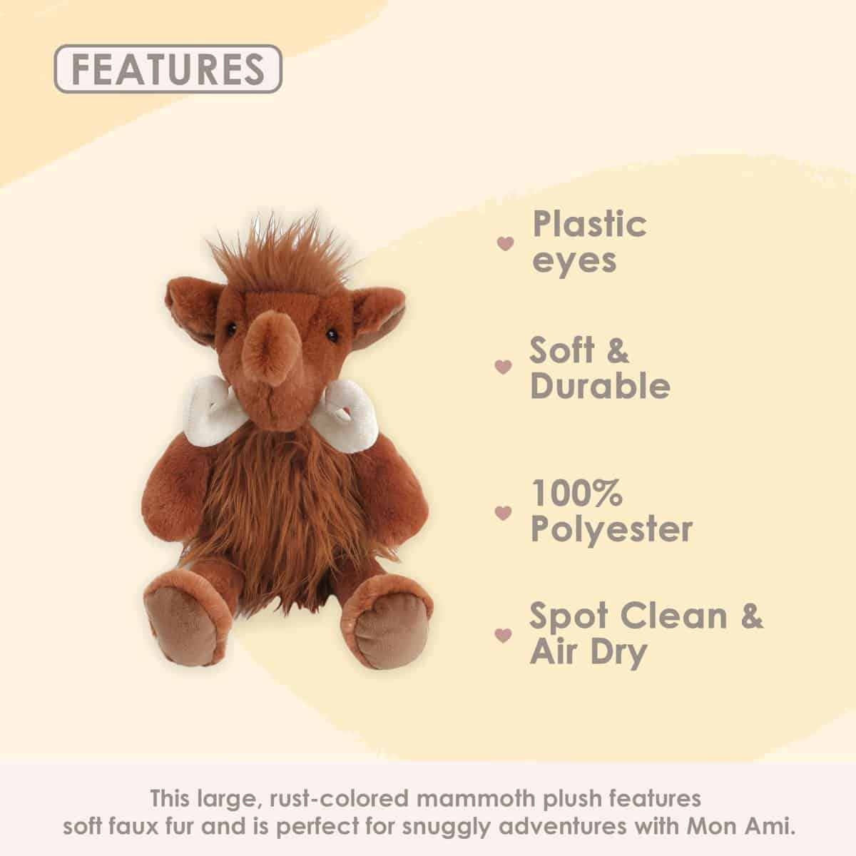 MON AMI Melvin The Mammoth Peluche Animal de Peluche � 15�, - Imagen 6