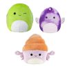 Pack de 3 Squishmallows 8" Pez Ángel, 10" Cangrejo Ermitaño