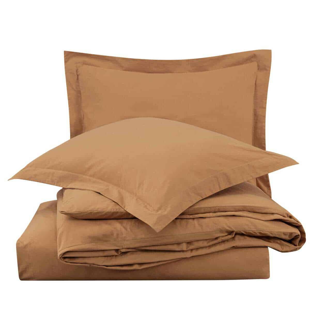 Juego de Funda Nórdica de Algodón Lavado -Caramelo - Imagen 10