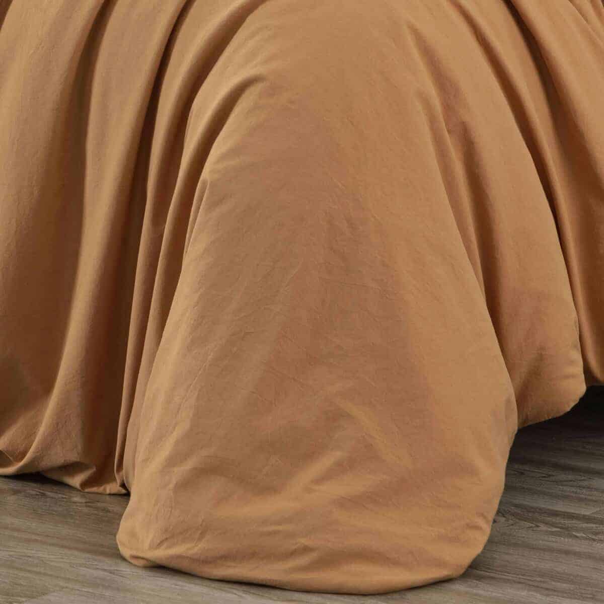 Juego de Funda Nórdica de Algodón Lavado -Caramelo - Imagen 5