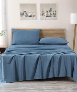 Chezmoi Collection Juego de Sábanas de Algodón Lavado 100%