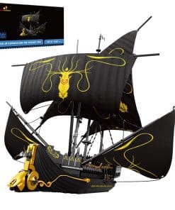 JMBricklayer Pirate Ship Building Toys 40111, Barco Black