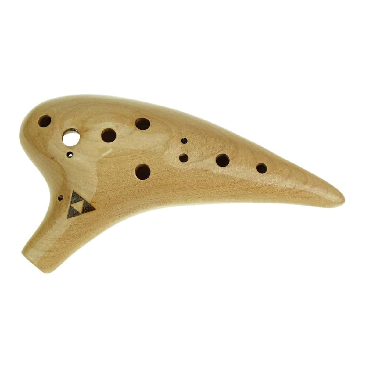 Ocarina de Madera de Arce Alto C de 12 Agujeros, Ocarina