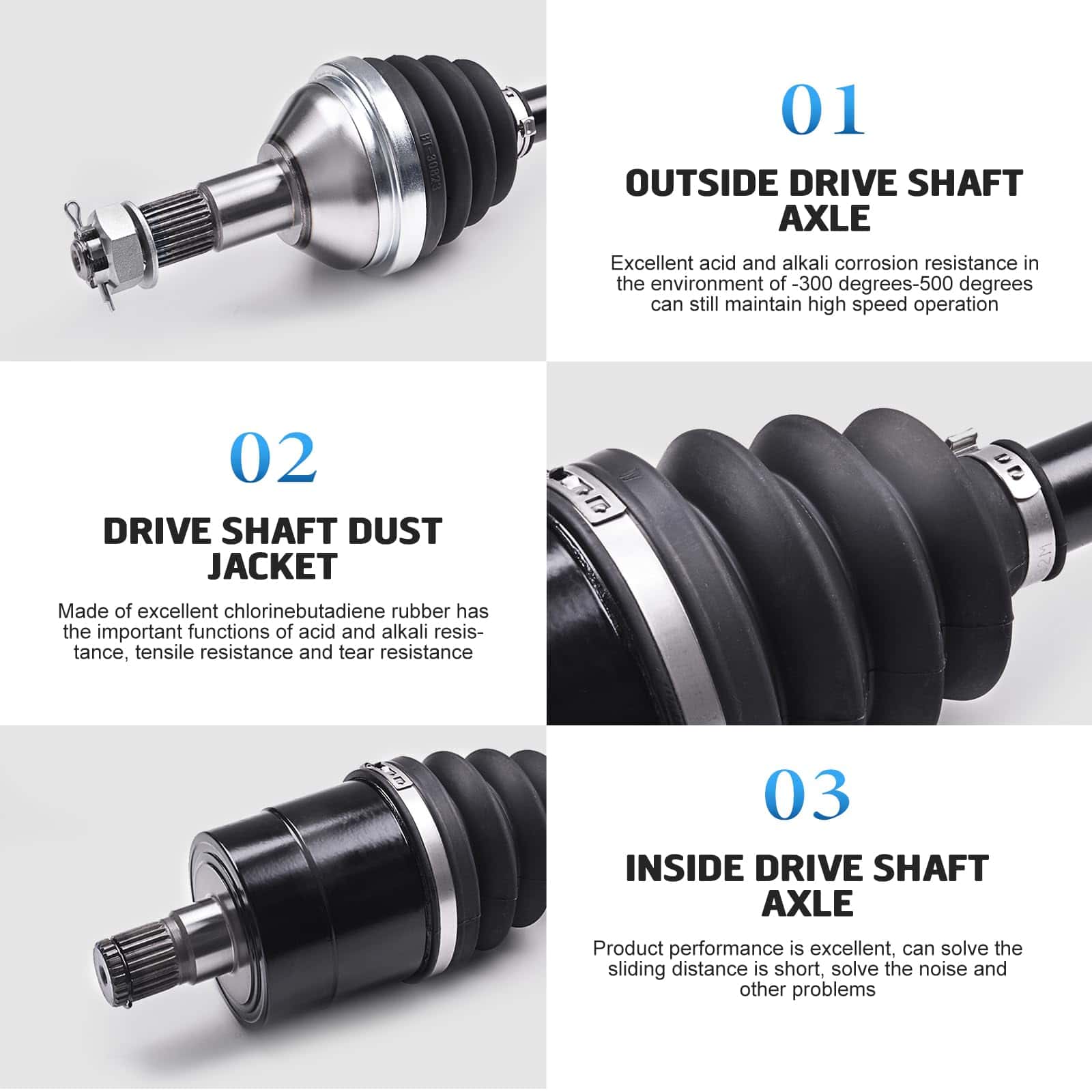 Eje de transmisión CV del eje trasero derecho KLV - Imagen 6