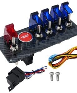Panel de interruptor de encendido UOIENRT 12v, botón de