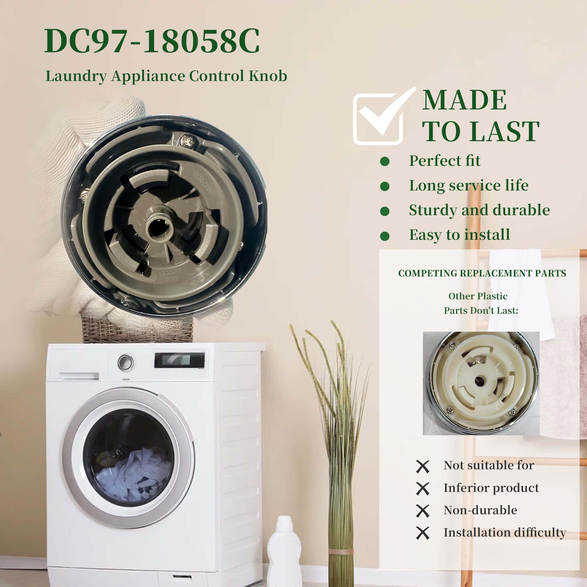 Perilla de control DC97-18058C compatible con - Imagen 4