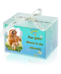 ESHENG Urnas conmemorativas de mascotas para cenizas de