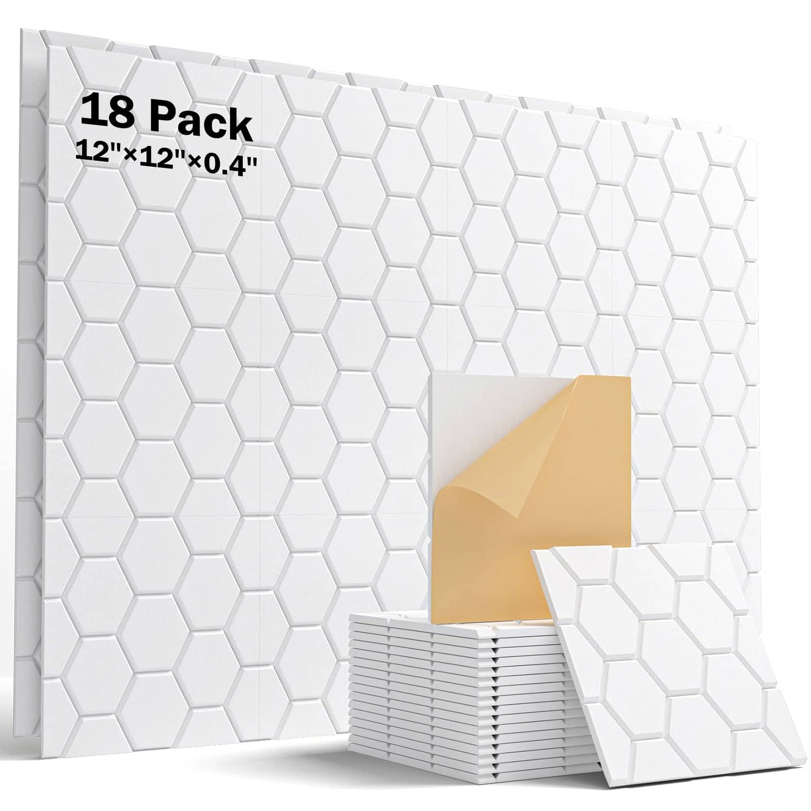 Paneles Acústicos Soundbay, Paquete de 18 Paneles de Espuma