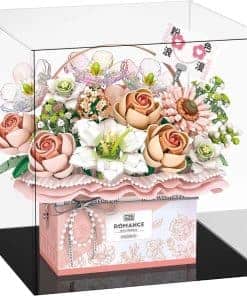 Kit de Construcción de Flores de Rosa con Estuche de