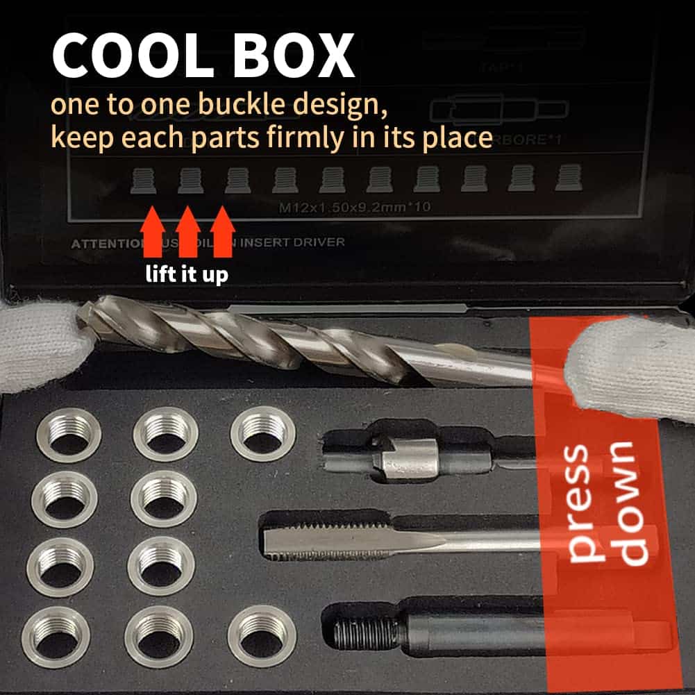 Kit de Reparación de Rosca M12X1.5X9.2MM con Inserto HSS - Imagen 7