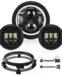 Faros LED para Motocicleta de 7 Pulgadas Nilight con Luces