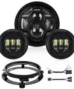 Faros LED de Motocicleta Nilight de 7 Pulgadas + Luces de