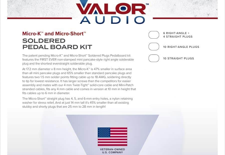 Kit de Pedalboard con Plug Soldado Valor Audio Micro-K - Imagen 7