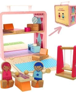 Casa de muñecas de madera BR Play - Casa de muñecas
