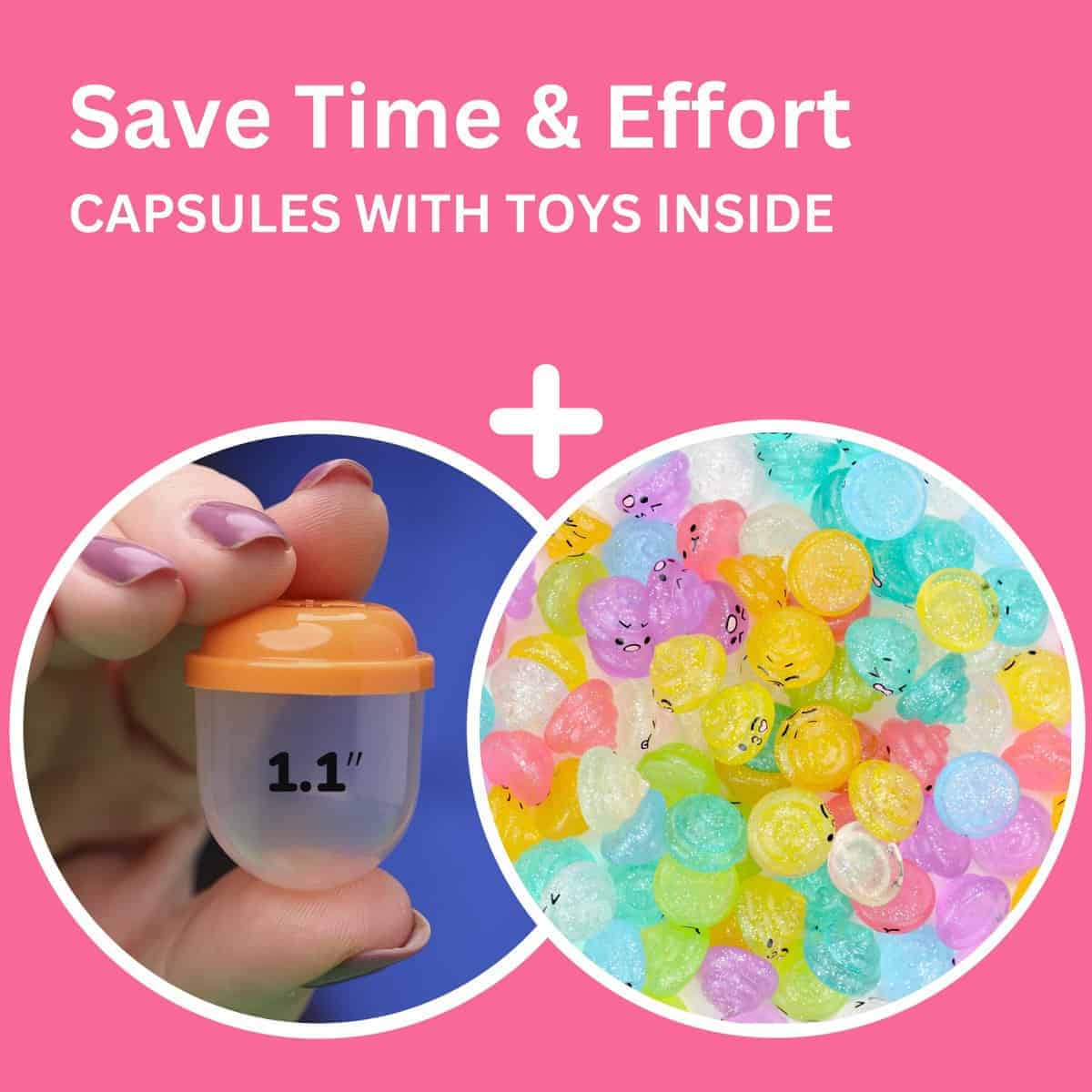 Paquete de 250 Mini Juguetes de Unicornio en Cápsulas - - Imagen 3