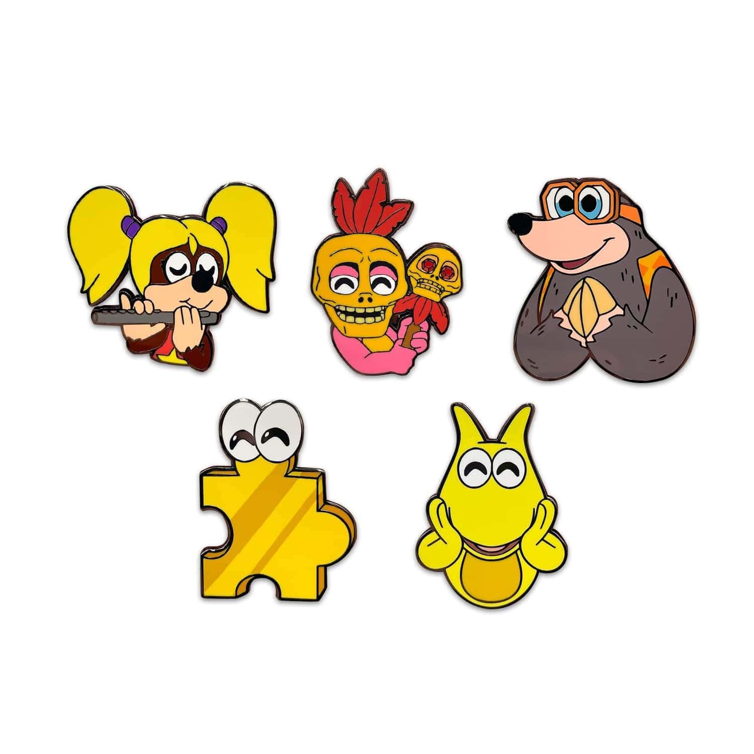 Set de Pines Youtooz Banjo Kazooie, Pines Oficiales con