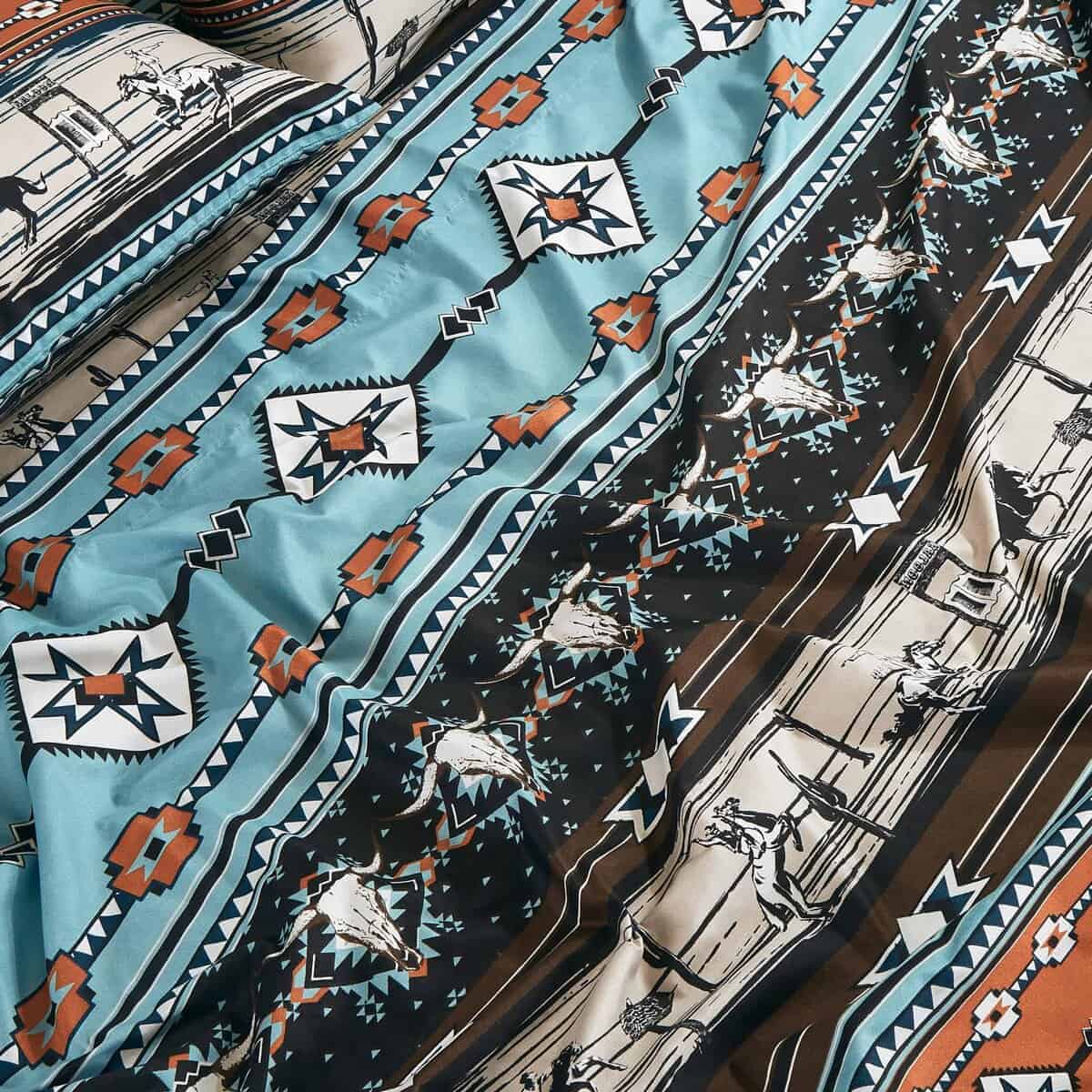 Chezmoi Collection Juego de sábanas de 4 piezas Cowboy - Imagen 6