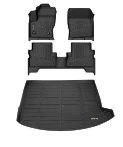 AIPOIL Tapetes para Piso y Forro de Carga -Negro