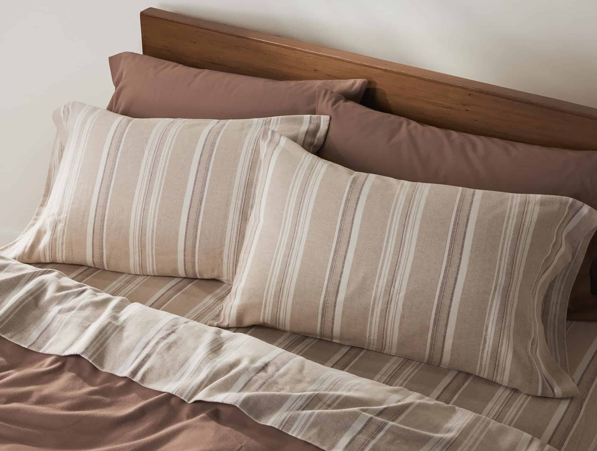 Juego de sábanas de franela orgánica con estampado de - Imagen 3